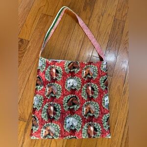 Vintage Christmas Horse Bag “Reusable”